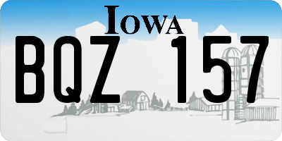 IA license plate BQZ157