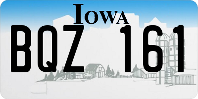 IA license plate BQZ161