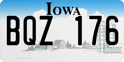 IA license plate BQZ176