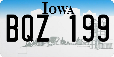 IA license plate BQZ199