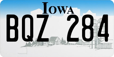 IA license plate BQZ284