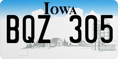 IA license plate BQZ305