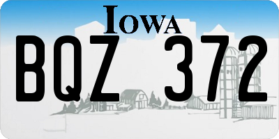 IA license plate BQZ372