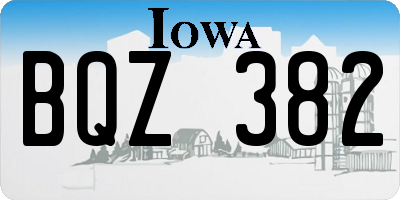 IA license plate BQZ382