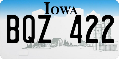IA license plate BQZ422