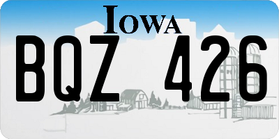 IA license plate BQZ426