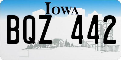 IA license plate BQZ442