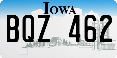 IA license plate BQZ462