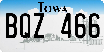 IA license plate BQZ466