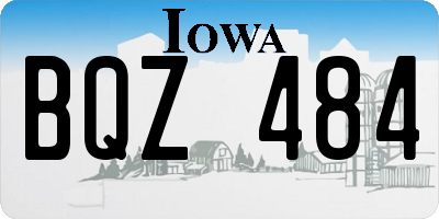 IA license plate BQZ484