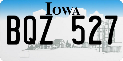 IA license plate BQZ527