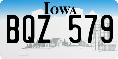 IA license plate BQZ579