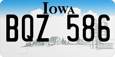 IA license plate BQZ586