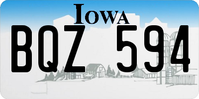 IA license plate BQZ594