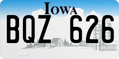 IA license plate BQZ626