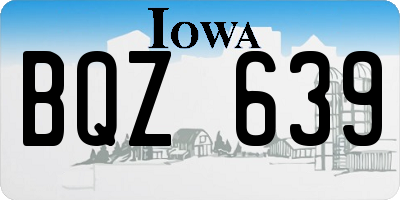 IA license plate BQZ639