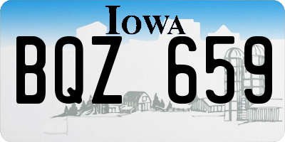 IA license plate BQZ659