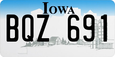 IA license plate BQZ691