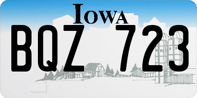 IA license plate BQZ723