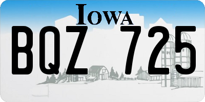 IA license plate BQZ725