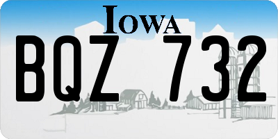 IA license plate BQZ732