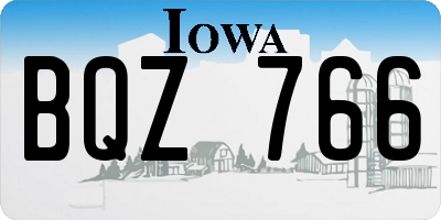 IA license plate BQZ766
