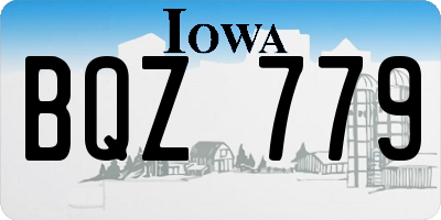 IA license plate BQZ779
