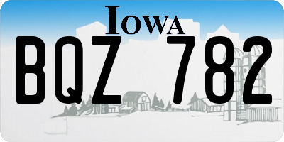 IA license plate BQZ782