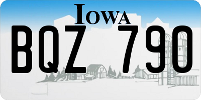 IA license plate BQZ790