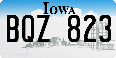 IA license plate BQZ823