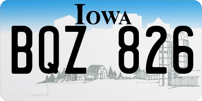 IA license plate BQZ826