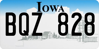 IA license plate BQZ828