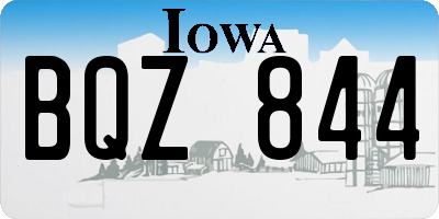 IA license plate BQZ844