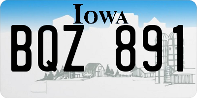 IA license plate BQZ891