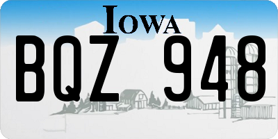 IA license plate BQZ948