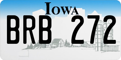 IA license plate BRB272