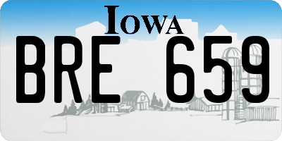 IA license plate BRE659