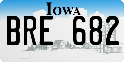 IA license plate BRE682