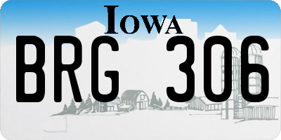IA license plate BRG306