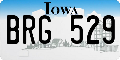 IA license plate BRG529