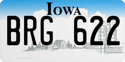 IA license plate BRG622