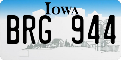 IA license plate BRG944