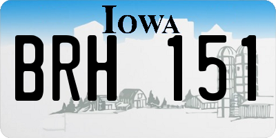 IA license plate BRH151