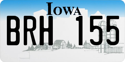 IA license plate BRH155