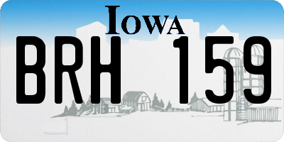 IA license plate BRH159