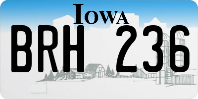 IA license plate BRH236