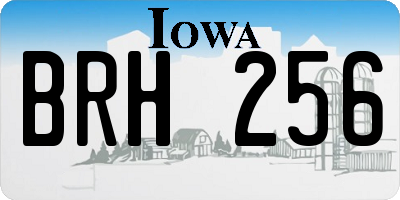 IA license plate BRH256