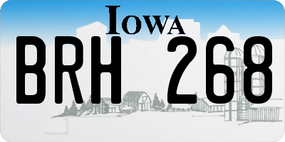 IA license plate BRH268