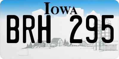 IA license plate BRH295