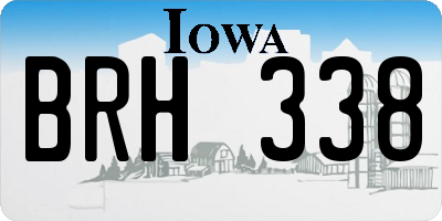 IA license plate BRH338